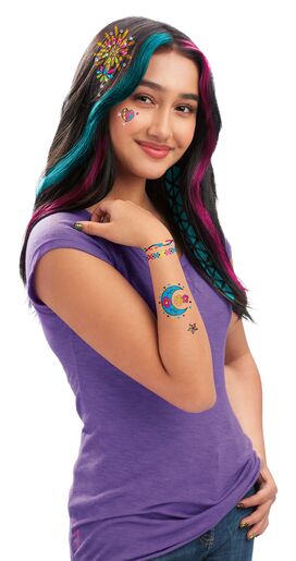 CRAZART set 4u1 za tijelo, nokte, kosu i šminka Neon Craze