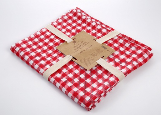 Stolnjak Karo 140x180cm, crveni