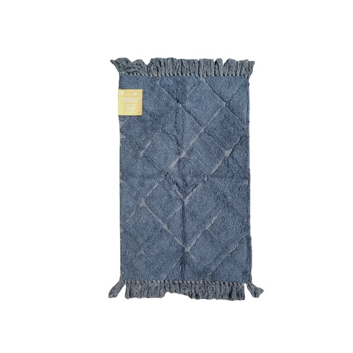 Prostirka za kupaonicu pamuk 50x70cm tamno plava