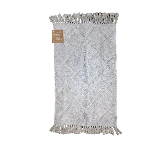 Prostirka za kupaonicu pamuk 50x70cm siva