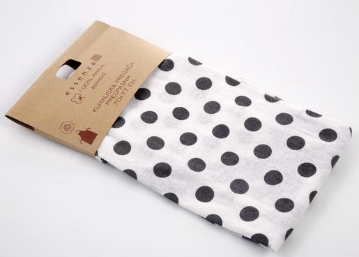 Kuhinjska pregača 70x77cm, sive točke