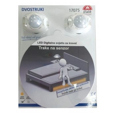 Vidik LED traka sa senzorom na pokret 17075 (Ø0 cm), ugrađeni LED, IP65, žuta