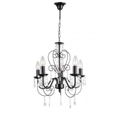 Vidik luster 18267 (Ø44 cm), 5xE14, IP20, crni