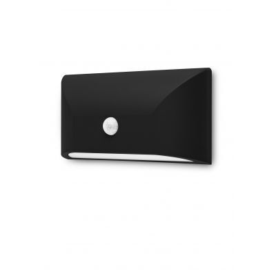 Vidik LED zidna svjetijka 18208 (Ø22 cm), ugrađeni LED, IP65, crna