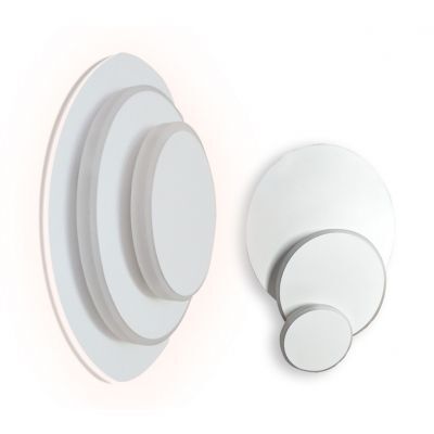 Vidik LED zidna svjetiljka 19102 (Ø25 cm), ugrađeni LED, IP20, bijela