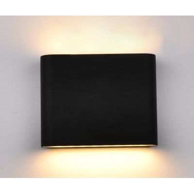 Vidik LED zidna svjetiljka 18131 (Ø11.5 cm), ugrađeni LED, IP65, crna