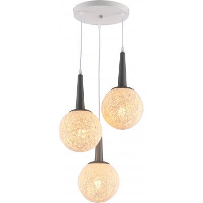 Vidik visilica 19906 (Ø40 cm), 3xE27, IP20, siva