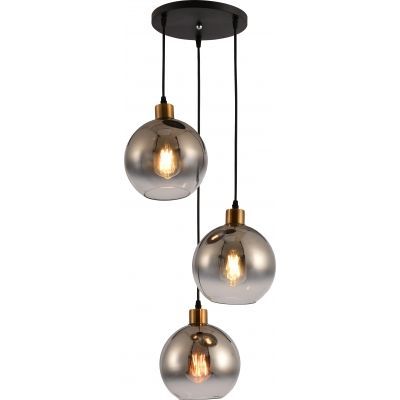 Vidik visilica 19932 (Ø35 cm), 3xE27, IP20, crna