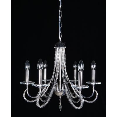 Vidik luster 16484 (Ø55 cm), 6xE14, IP20, srebrni