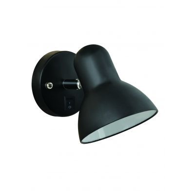 Vidik zidna svjetiljka 19283 (Ø13 cm), E27, IP20, crna