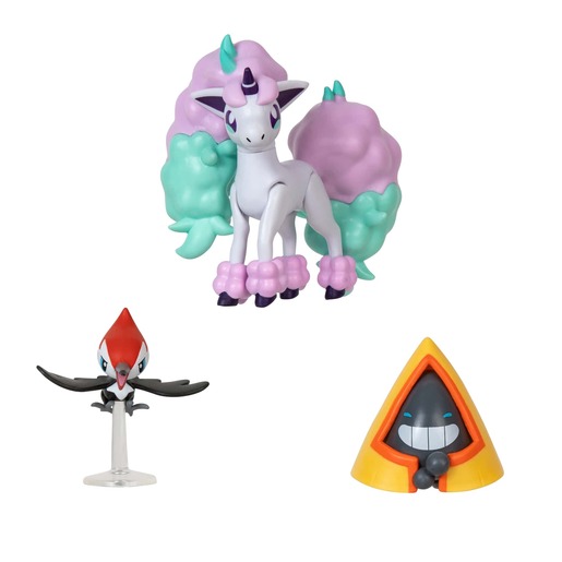 Pokemon Battle figurice, 3 kom - Snorunt, Sandshrew i Galarian Ponyta