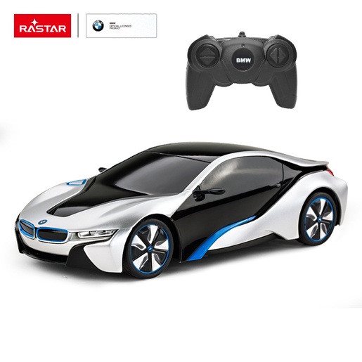 Rastar auto na daljinsko upravljanje BMW I8, bijeli 1:24