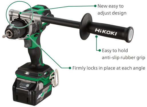 HIKOKI akumulatorska bušilica-odvijač DS18DC - 18V - u setu sa dvije baterije 4,0 AH, punjač u HITBOX-u