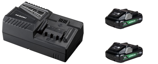 HIKOKI set baterija i punjač  - UC18YFSL + 2 x baterije  BSL1840M 4,0 AH
