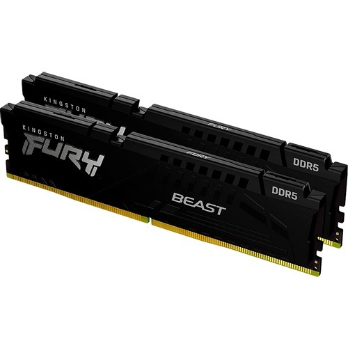 Memorija Kingston 32GB (2x16GB) DDR5 5600MHz, FURY Beast Black, U-DIMM (KF556C40BBK2-32)