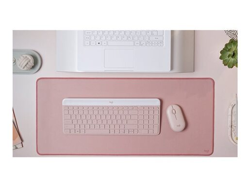 Logitech MK470 Slim Wireless, bežična tipkovnica + miš, roza (920-011322)