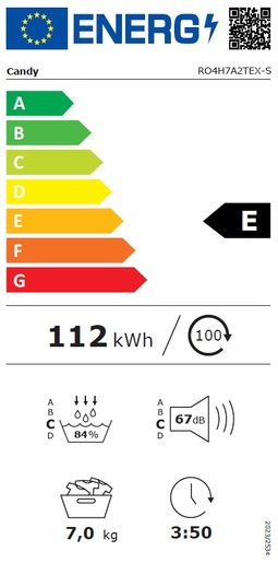 Candy sušilica rublja RO4H7A2TEX-S