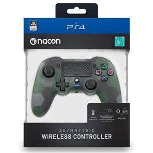 Nacon Asymmetric Green, PS4, Wireless gamepad