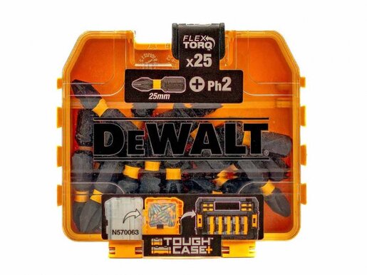 DEWALT set bitova, 25mm PH2, 25 kom - DT70555T