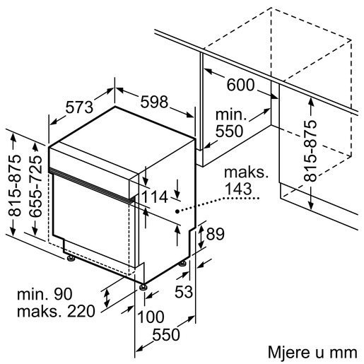 Bosch perilica posuđa SMI4HAS19E