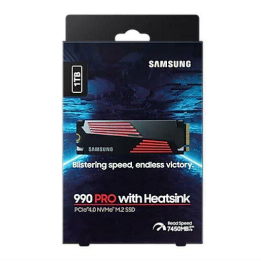 SSD 1TB Samsung 990 PRO with Heatsink M.2 NVMe (MZ-V9P1T0CW)