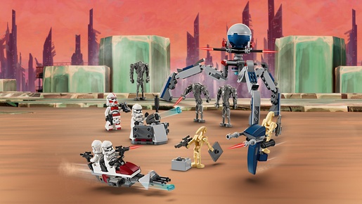 LEGO Star Wars TM Bojni komplet: klonirani vojnik™ i bojni droid™ 75372