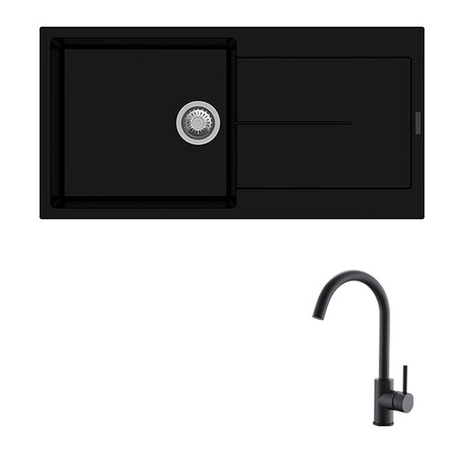 CARYSIL set sudopera i slavine ENIGMA , crna