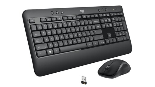 Logitech MK540 Advanced Combo, bežična tipkovnica + miš, Unifying receiver USB, crna (920-008692)