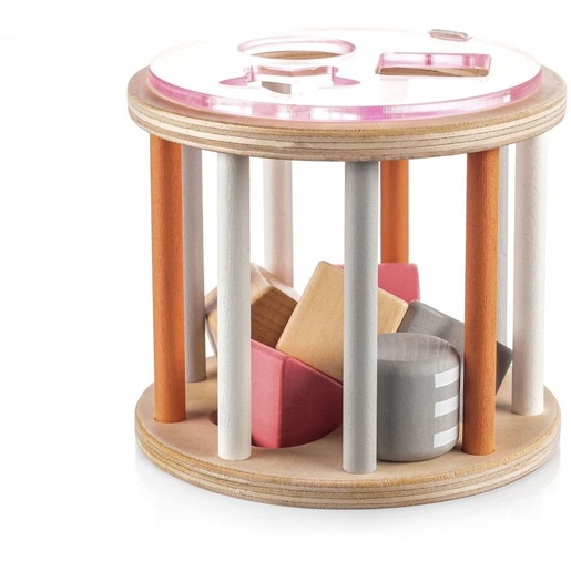 Zopa drvena slagalica pink