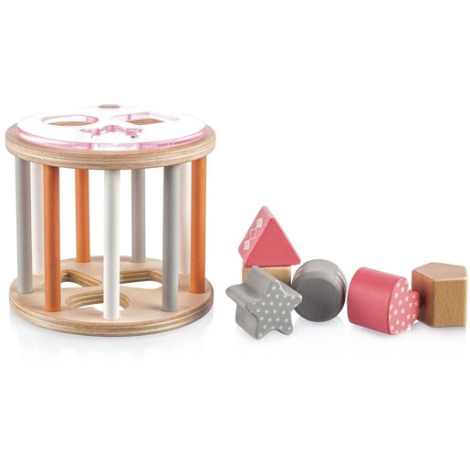 Zopa drvena slagalica pink