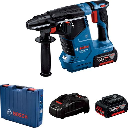 BOSCH Professional akumulatorski bušaći čekić GBH 187-LI (2x GBA 5,0 Ah + kovčeg)