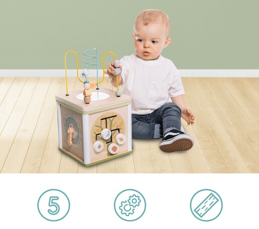 Zopa drvena kocka s aktivnostima