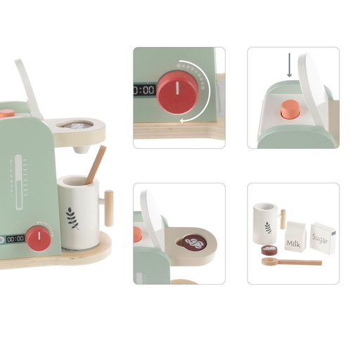 Zopa drveni aparat za kavu set