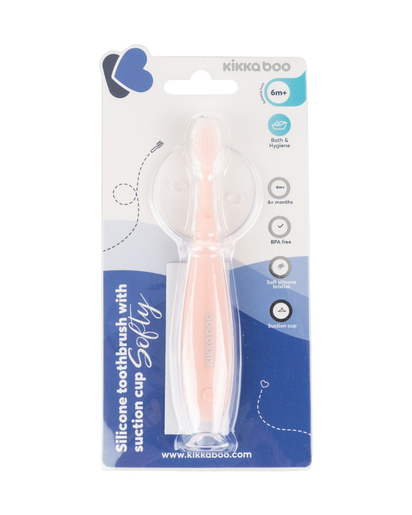 Kikka Boo silikonska četkica Softy, Pink