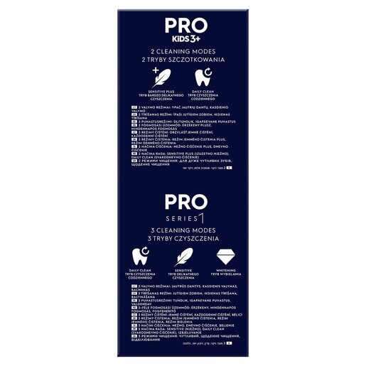 Oral B električna četkica Family Edition Pro Series 1 Black + Pro Kids 3 + Frozen