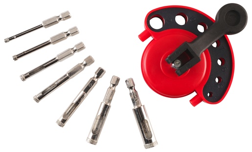 KWB set dijamantnih kruna sa vodilicom 4-12 mm