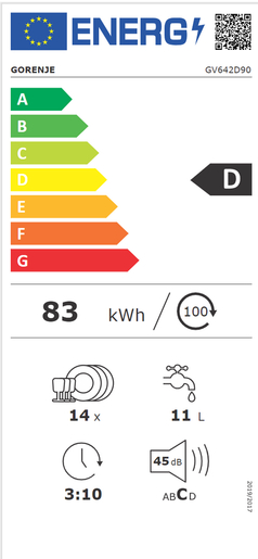 Gorenje perilica posuđa GV642D90