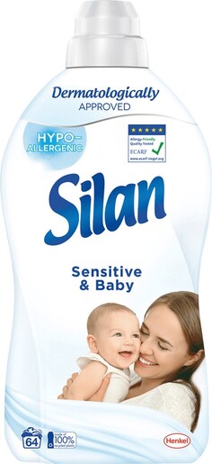 Silan omekšivač Sensitive & Baby, 64 pranja, 1.408 l