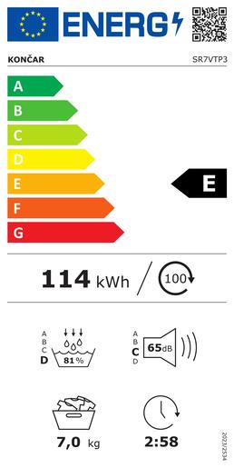 Končar sušilica rublja SR7VTP3