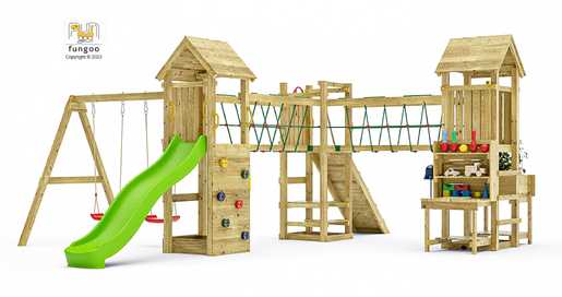 Fungoo drveno dječje igralište OPTIMIZER, set