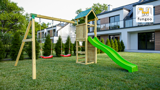 Fungoo drveno dječje igralište CHARLY, set