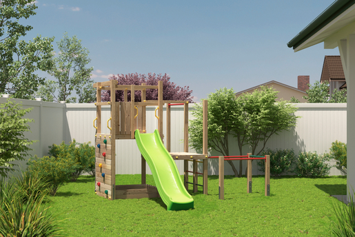 Fungoo drveno dječje igralište CLIMBING STAR 4, set
