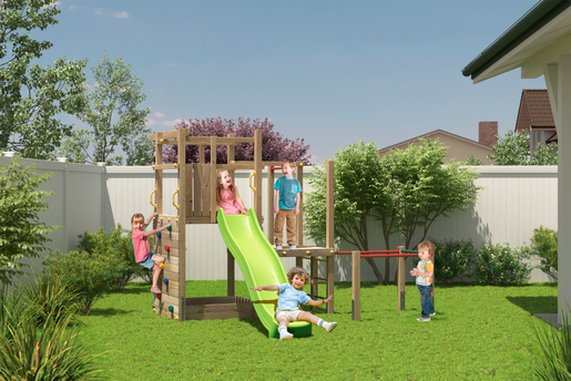 Fungoo drveno dječje igralište CLIMBING STAR 4, set