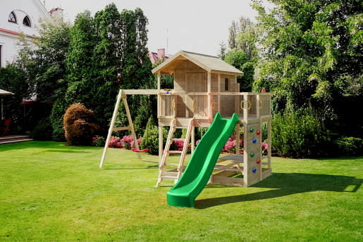 Fungoo drveno dječje igralište MOONLIGHT s toboganom, set