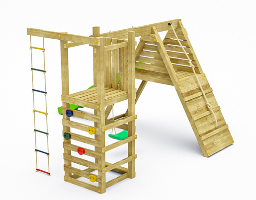 Fungoo drveno dječje igralište CLIMBER, set