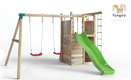 Fungoo drveno dječje igralište HOUSER, set