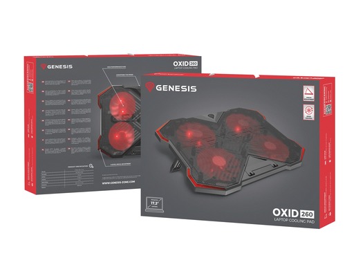 Genesis OXID 260, hladnjak za notebooke do 17.3"