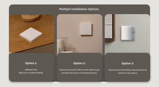 Aqara bežični daljinski prekidač H1 (double rocker), WRS-R02