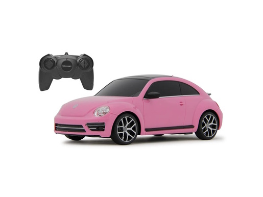Jamara auto na daljinsko upravljanje DELUX VW Beatle - Buba, rozi 1:24