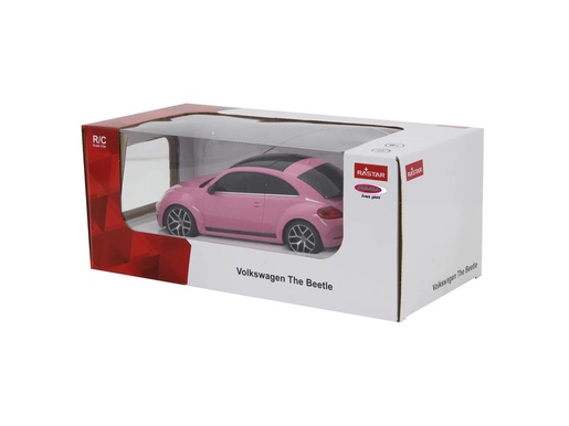 Jamara auto na daljinsko upravljanje DELUX VW Beatle - Buba, rozi 1:24